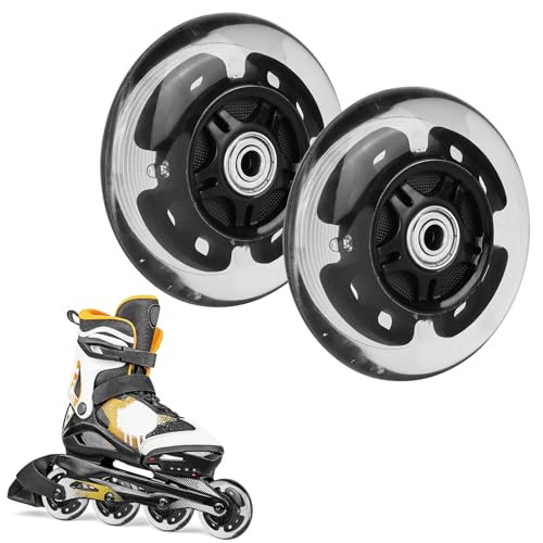 Ruedas para patinete de acrobacias, 2 unidades, ruedas de 100 mm, ruedas con bandas y campanas, ruedas de repuesto para todo tipo de scooters