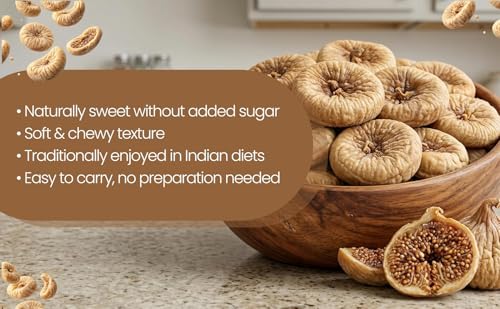 Image of Avogro Premium Anjeer 500Gram | Soft, Juicy and Naturally Dried Figs Dry Fruit | No Added Sugar | Healthy Snack Rich Source Of Fiber | Low in Fat | Jar Pack For Gift