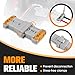 micrl Ip68 Waterproof 50 amps 6-8 Gauge Battery Quick Connect/Disconnect, Ip68 Waterproof Jumper Cable Plug Connector Kit for Recovery Winch, Towing Systems(Grey) (50a)