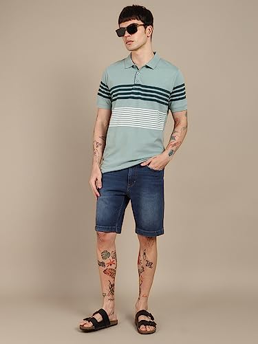 Image of Dennis Lingo Men Cotton Slim Fit Polo Half Sleeve T-Shirt