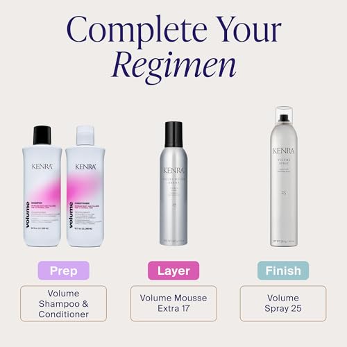 Image of Kenra Professional Volume Spray 25 | Super Hold Finishing & Styling Hairspray | Flake-free & Fast-drying | Wind & Humidity Resistance | All Hair Types