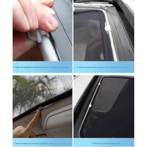 Parasol de techo para Audi Q5 2009-2017: dile adiós al calor con este aislamiento térmico de 2 piezas 7