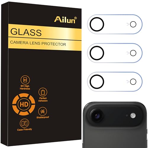 Ailun 3 Pack Camera Lens Protector for iPhone Air Tempered Glass 9H Hardness Ultra HD Anti-Scratch Case Friendly Does not Affect Night Shots