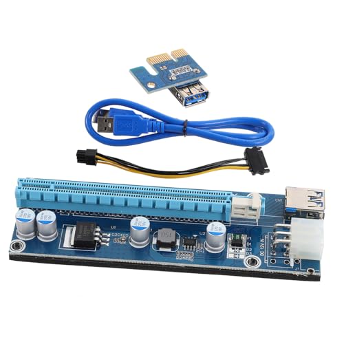 Adaptador PCIe externo para tarjeta gráfica de portátil con cable USB de 60cm azul POPETPOP