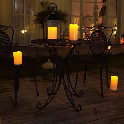 Homemory 10" x 4" Waterproof Outdoor Flameless Candles with Timer