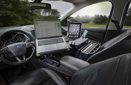 Bureau pour siège avant de voiture AutoExec pour organiser vos dossiers et charger vos PC - 5