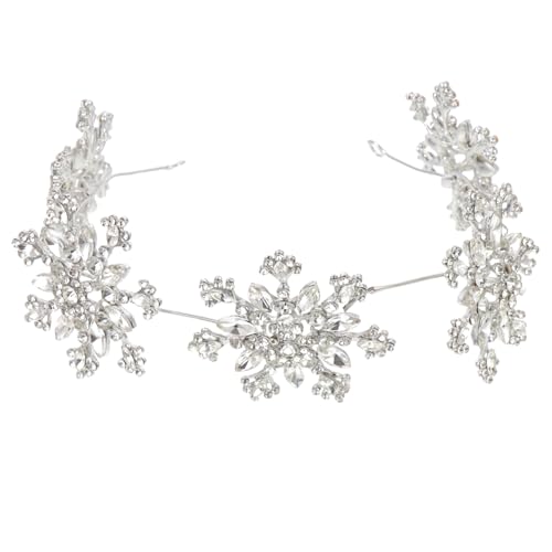 PAMINGONO 2個 ラインストーン スノーフレーク ヘッドバンド ウェディング ゲスト ドレス ガーランド ヘッドドレス ブライダル シャワー 記念品 コスチューム ドレス 記念品 誕生日 クラウン レディース ヘッド バンド ヘッドバンド バンド