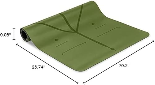 Miniatura 9 de Liforme Esterilla de yoga de viaje – Sistema de alineación patentado, agarre guerrero, antideslizante, ecológico, ultraligero y resistente al sudor,
