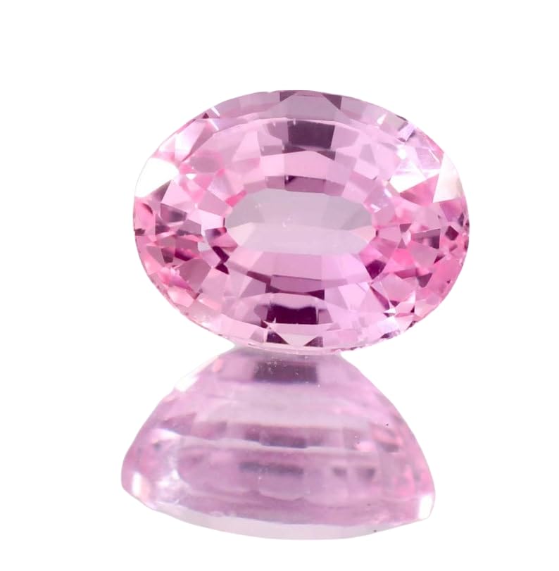Morganite ovale 8x11mm pour bague artisanale et ateliers de bricolage