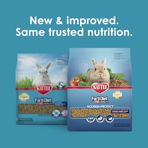 Kaytee Forti-Diet Pro Health Nourish+Protect Juvenile Rabbit Food, Comprehensive Nutrition Backed by Science, Digestive Health, Immune Support, 3 Pounds - Image 2