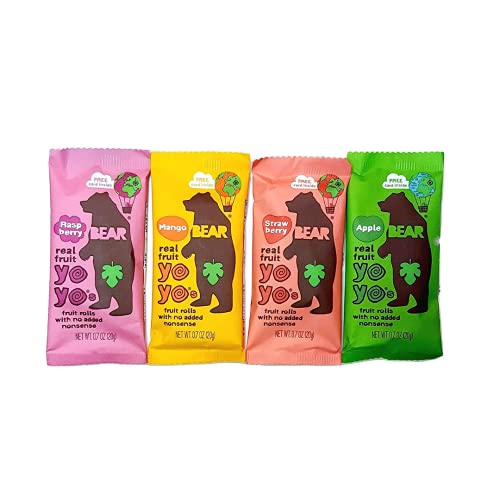 Bear - Real Fruit Yoyos Variety Pack (4 Pack) in Sanisco Packaging.