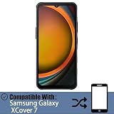 VUXYIT Kompatybilny z Samsung Galaxy X Cover 7, ekran dotykowy, cyfrowy przetwornik LCD, wyświetlacz LCD, część zamienna [z odciskami palców] łącznie z zestawem naprawczym