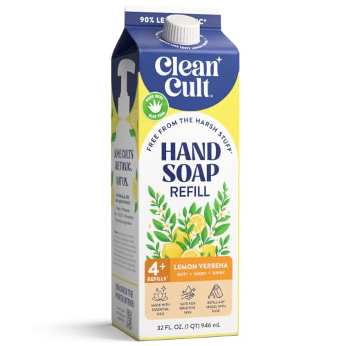 Cleancult Liquid Hand Soap Refill - Lemon Verbena, Moisturizes, 32 oz - image 1