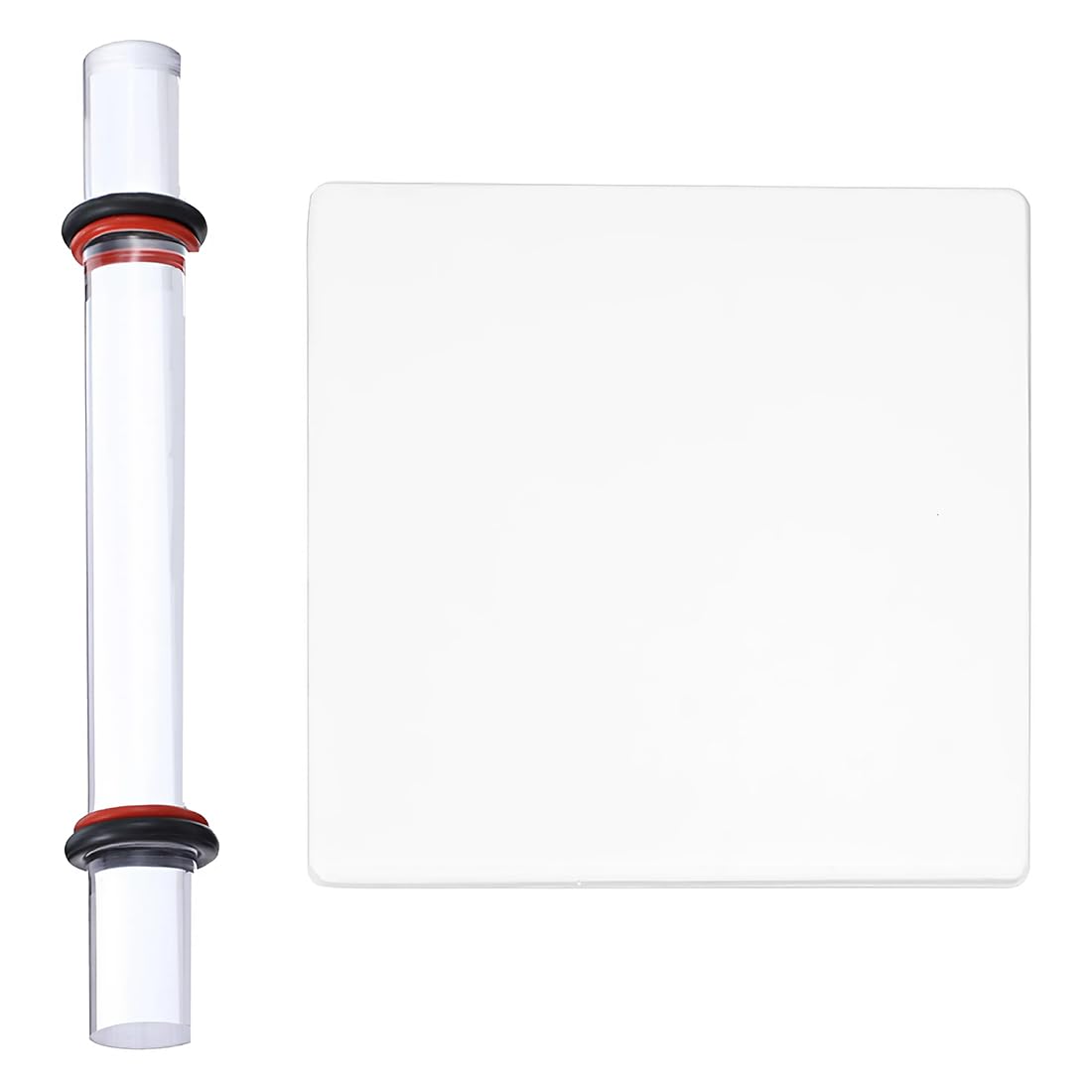 Mattarello Acrilico Rotondo Per Ceramica - Asta Cava 2x20 Cm, Trasparente, Per Modellare Argilla E Progetti Fai Da Te Asta Acrilica Per Progetti Fai Da Te