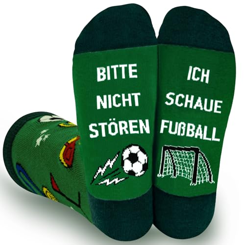 WAMIOKAGRO Lustige Geschenke für Männer Frauen Fußball Socken mit Spruch Fussball WM 2026 Fanartikel Geschenkideen Weihnachtsgeschenke für Männer Frauen Freund Jungen Teenager Kinder