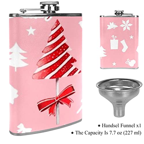 Heupfles voor drank met trechter voor kamperen vissen BBQ kerstfeest bar drinkers Pocket wijnfles kerstboom - Image 4