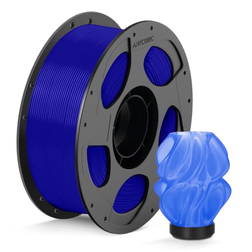 Image of ANYCUBIC PLA 3D Printer Filament 1.75mm, Translucent Blue, 1KG