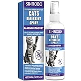 SINROBO Cat Deterrent Spray - Natural Cat Repellent Spray for Furniture, Safe Indoor & Outdoor Training Aid for Urine Marking & Anti-Scratch (1 Pcs)