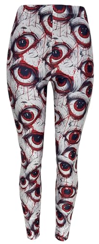 Sister Amy Women's Printed Leggings - Buttery Soft Yoga Pants, High Waist Stretchy Tights for Workout, Plus Size, 88% Polyester 12% Spandex Z0037