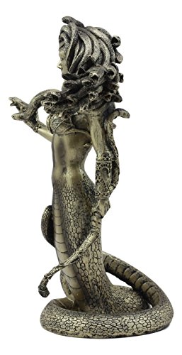 Ebros Greek Mythology The Seductive Spell Of Medusa Statue 8" Tall Temptation Of The Demonic Goddess Medusa Gorgonic Sister Figurine #TOP4