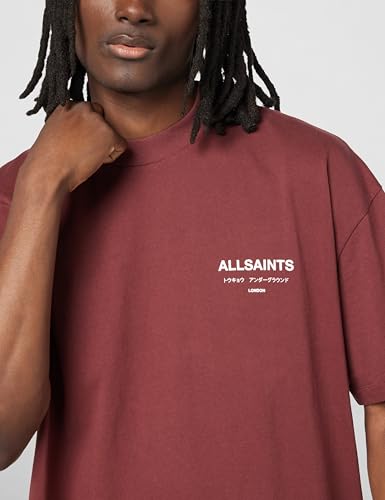 Image of AllSaints Men's Underground Oversized Short Sleeve Crew Neck Shirt