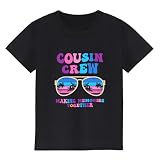 Cousin Crew Shirts for Kids (US, Age, 3 Years, 4 Years, Black Colorful)