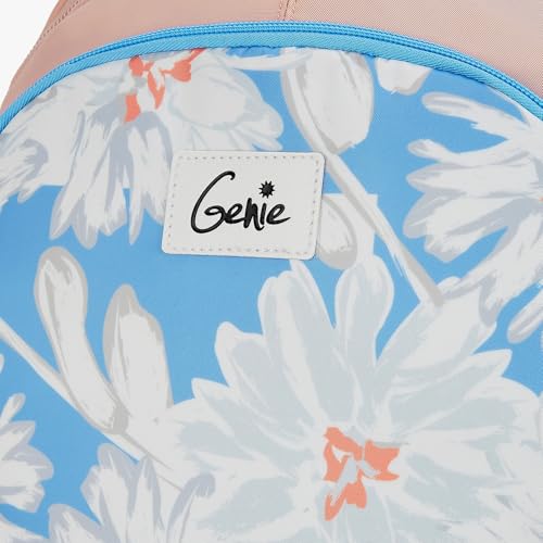 Image of Genie Backpack for Girls Laptop Sleeve, Three Compartments and Organiser with Padded Shoulders |Best for Books,Stationery,Lunch Box & Essentials