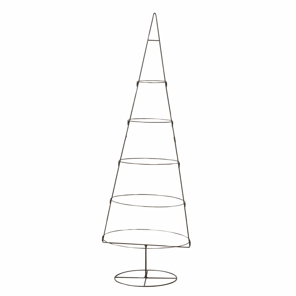 Soporte decorativo para adornos – 150 cm – Árbol de Navidad decorativo abeto marrón para bolas de Navidad