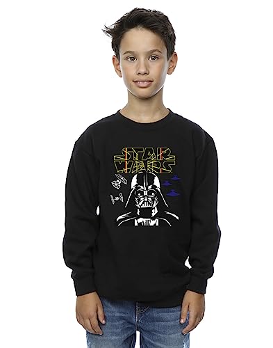 Absolute Cult Star Wars Boys Darth Vader Comp Logo Sweatshirt Black 7-8 Years