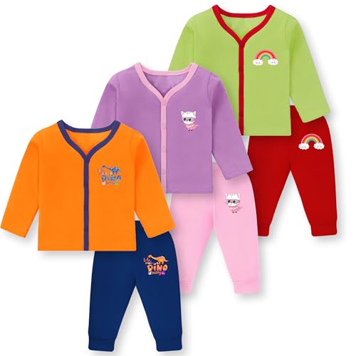 Image of TS LAVI TAVI Kids Printed Long Sleeve Pyjama Set with Top and Bottoms