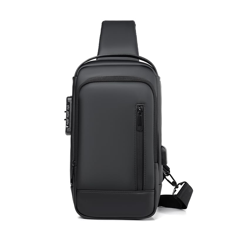alien infinity TitanLock Sling Bag for Men & Women with Password Lock & USB Charging | Anti Theft Crossbody Chest Bag | Waterproof Water-Resistant Travel Small Backpack for Office & Daily Use-picture-14