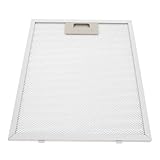 INOOMP Dunstabzugshauben Filtergitter aus Aluminium 12,58X10,22X0,35cm mit Feinem Metallgewebe für Küchenhauben Fettabscheider Silber