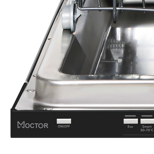 Moctor Einbau Geschirrspüler DWV70014A, 14 Maßgedecke, Smarte Bedienung mit WI-FI Moctor App, Turbo Drying System, Auto Door, Aquastop