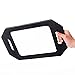 STRAMIOR Handle Large Rectangular Hand Held Mirror, Barber Mirror Salon Large Foam Hand Mirror with Double Handle,Square Barbershop Handheld Mirror,Black.