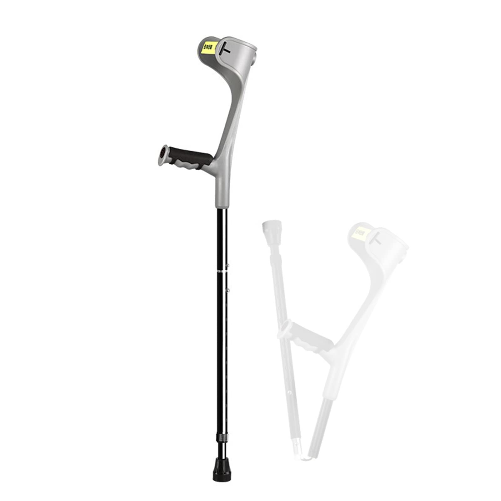 Stampelle Pieghevoli alla Moda per Adulti, stampelle per avambraccio in Alluminio, stampelle Ortopediche Regolabile, Maniglie ergonomiche (Color : Gray, Size : 1 Unit)