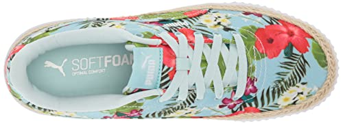 Image of PUMA Women's CARINA ESPADRILLE Sneaker, Blue Glow-Ignite Pink-Green Flash, 10