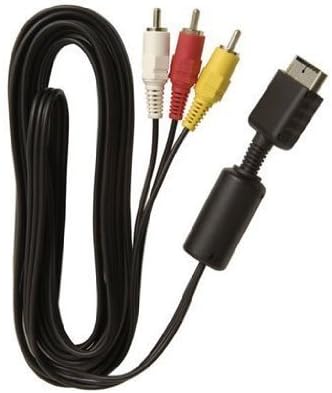 GooDGo(TM) Premium RCA AV Audio/Video Cable For PlayStation 1/2/3 -1.8M (6 Feet)