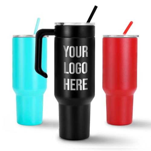 Image of Custom Logo 40 oz Engraved Tumbler for Business & Corporate Gifts
