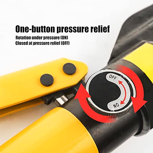 Lfgud 16T Hydraulic Crimping Tool 9 Awg To 600 Mcm Battery Cable Crimping Tool 0.87 Inch Stroke Hydraulic Lug Crimper Electrical Terminal Crimper With 13 Pairs Of Dies #TOP4