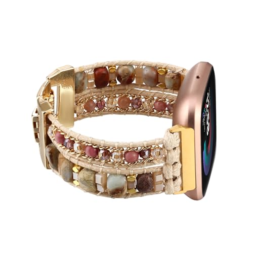 Correa Bracelete para Fitbit Versa 4/3/Sense 2 Piel Natural miniatura 1