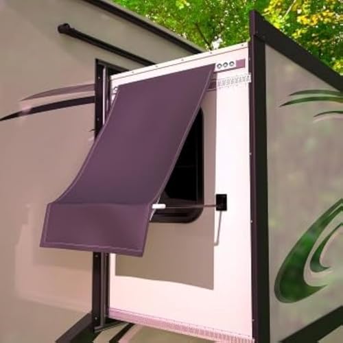Removable RV Window Awning- Detachable for Slide-Out 24' Max - No Drilling Required Universal Camper...