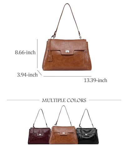 Image of NEWBELLA Small Shoulder Bags for Women - Trendy Underarm Purse & Crossbody Handbag for Daily Commute & Evening