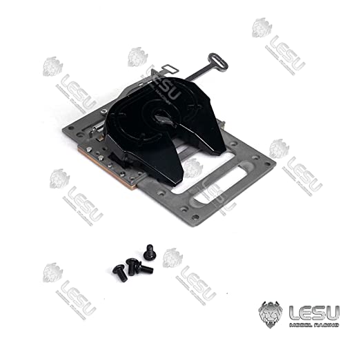 Toucan RC Hobby Metall beweglicher fünfter Rad Kingpin für Lesu 1/14 RC Modell Traktor LKW Anhänger,Kompatibel mit DIY-Tamiya