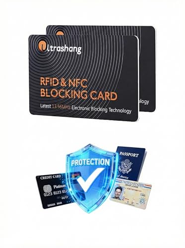 Core-protection RFID Blocking Card for Wallet: Ultra-Slim NFC Signal Blocker for...