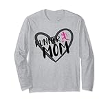Photo Gallery runner mom heart funny marathon runner running festa della mamma maglia a manica Photo Gallery runner mom heart funny marathon runner running festa della mamma maglia a manica