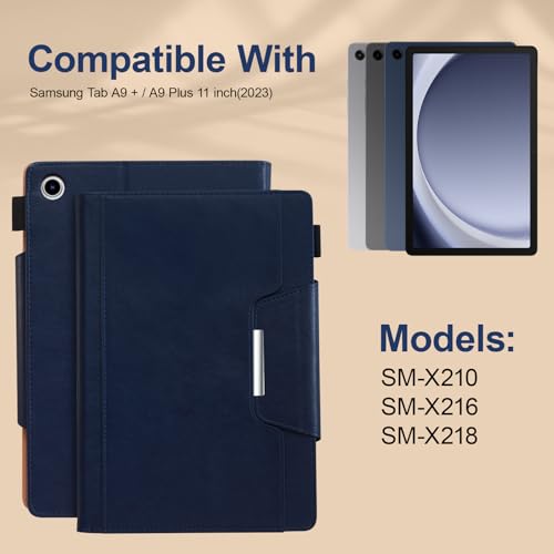 Funda con teclado Samsung Galaxy Tab A11+ con bluetooth desmontable azul 3