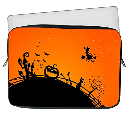 Image of TheSkinMantra Chain Laptop Sleeve Bag Compatible with Laptop /Macbooks /Chrombook /Notebook /Zbook (11.6 Inch (Chain), Horrifying Vampire)