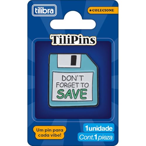 Tilibra - Pin de Metal TiliPins Don't Forget to Save