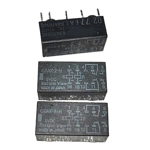 Relais G6AK-2-H G6AK2H 5 V CC composant bistable 10 broches pour PCB lot de 5