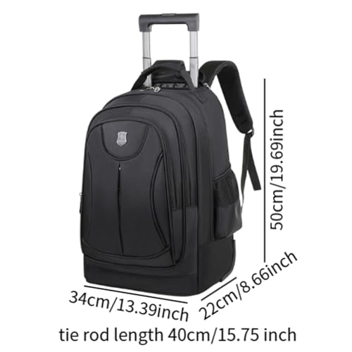 Mochila de viaje con ruedas de diseño resistente con costuras reforzadas 2